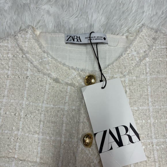 ZARA SHORT STRUCTURED DRESS TWEED - Picture 7 of 9